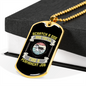 Scratch a Dog Siberian Necklace Stainless Steel or 18k Gold Dog Tag 24" Chain-Express Your Love Gifts