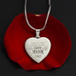 I Speak For Those Who Has no Voice Engraved Heart Necklace Stainless Steel or 18k Yellow Gold Finish 18-22" Chain-Express Your Love Gifts