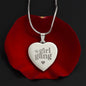 Girl Gang Engraved Heart Necklace Stainless Steel or 18k Yellow Gold Finish 18-22" Chain-Express Your Love Gifts