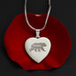 Mama Bear Engraved Heart Necklace Stainless Steel or 18k Yellow Gold Finish 18-22" Chain-Express Your Love Gifts