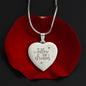 Follow Your Dreams Engraved Heart Necklace Stainless Steel or 18k Yellow Gold Finish 18-22" Chain-Express Your Love Gifts