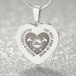 The Best Kind of Mom Raises A Firefighter Engraved Heart Necklace Stainless Steel or 18k Yellow Gold Finish 18-22" Chain-Express Your Love Gifts