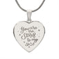You Are The Stars to My Sky Engraved Heart Necklace Stainless Steel or 18k Yellow Gold Finish 18-22" Chain-Express Your Love Gifts