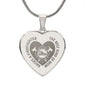 The Best Kind of Mom Raises A Firefighter Engraved Heart Necklace Stainless Steel or 18k Yellow Gold Finish 18-22" Chain-Express Your Love Gifts