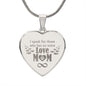 I Speak For Those Who Has no Voice Engraved Heart Necklace Stainless Steel or 18k Yellow Gold Finish 18-22" Chain-Express Your Love Gifts
