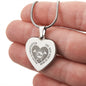 The Best Kind of Mom Raises A Firefighter Engraved Heart Necklace Stainless Steel or 18k Yellow Gold Finish 18-22" Chain-Express Your Love Gifts