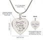 You Are The Stars to My Sky Engraved Heart Necklace Stainless Steel or 18k Yellow Gold Finish 18-22" Chain-Express Your Love Gifts
