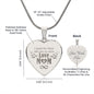 I Speak For Those Who Has no Voice Engraved Heart Necklace Stainless Steel or 18k Yellow Gold Finish 18-22" Chain-Express Your Love Gifts