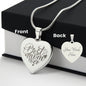 Best Mom Ever Engraved Heart Necklace Stainless Steel or 18k Yellow Gold Finish 18-22" Chain-Express Your Love Gifts