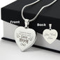 I Speak For Those Who Has no Voice Engraved Heart Necklace Stainless Steel or 18k Yellow Gold Finish 18-22" Chain-Express Your Love Gifts