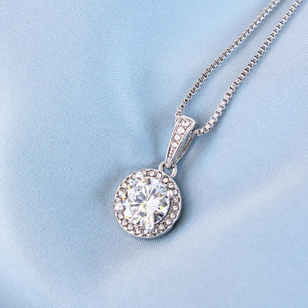 To My Beautiful Wife Always Remember How Much You Mean to Me Eternal Union Necklace-Express Your Love Gifts