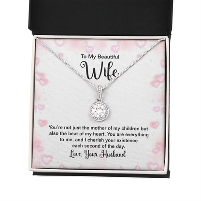 To My Beautiful Wife You're Not Just Thhe Mother of My Children Eternal Union Necklace-Express Your Love Gifts
