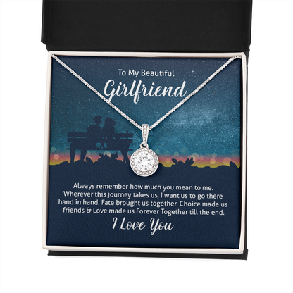 To My Beautiful Wife Always Remember How Much You Mean to Me Eternal Union Necklace-Express Your Love Gifts