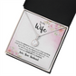 To My Wife I Know The Distance is Hard Eternal Union Necklace-Express Your Love Gifts