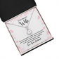 To My Beautiful Wife You're Not Just Thhe Mother of My Children Eternal Union Necklace-Express Your Love Gifts