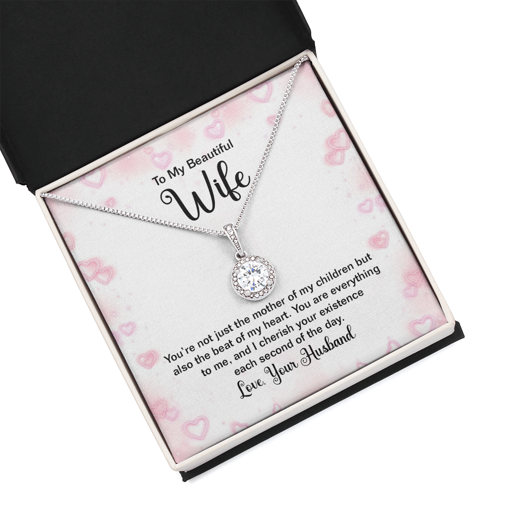 To My Beautiful Wife You're Not Just Thhe Mother of My Children Eternal Union Necklace-Express Your Love Gifts