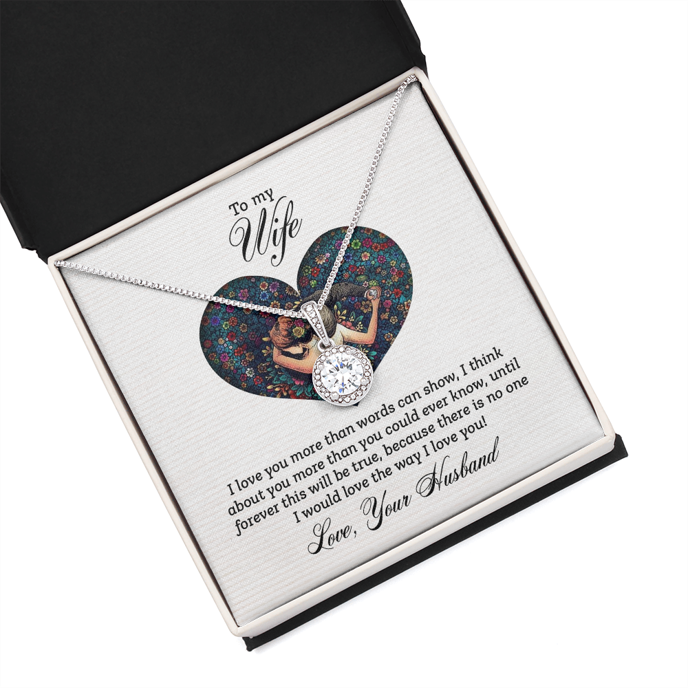 To My Wife I Love You More Than Eternal Union Necklace-Express Your Love Gifts