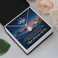 To My Wife I'd Choose You in a Hundred Lifetimes Eternal Union Necklace-Express Your Love Gifts