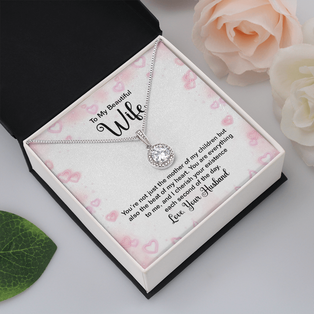 To My Beautiful Wife You're Not Just Thhe Mother of My Children Eternal Union Necklace-Express Your Love Gifts