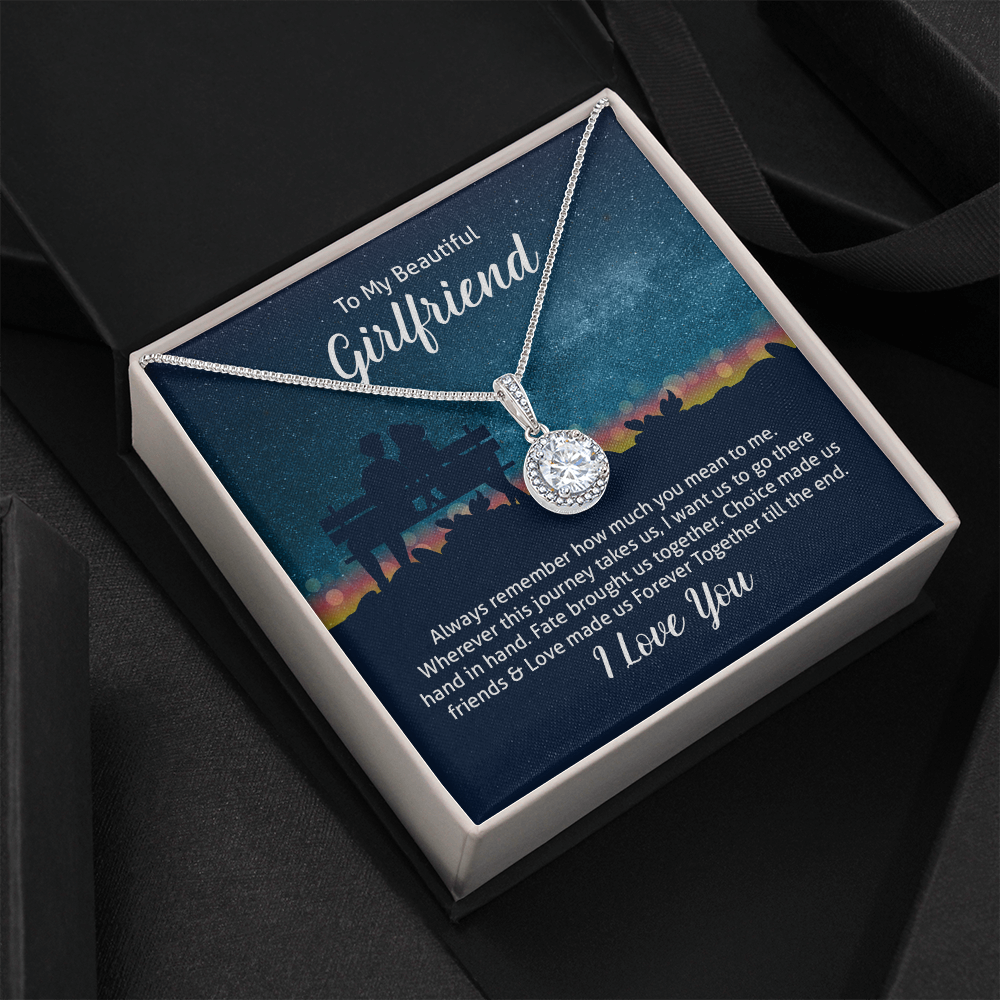 To My Beautiful Wife Always Remember How Much You Mean to Me Eternal Union Necklace-Express Your Love Gifts
