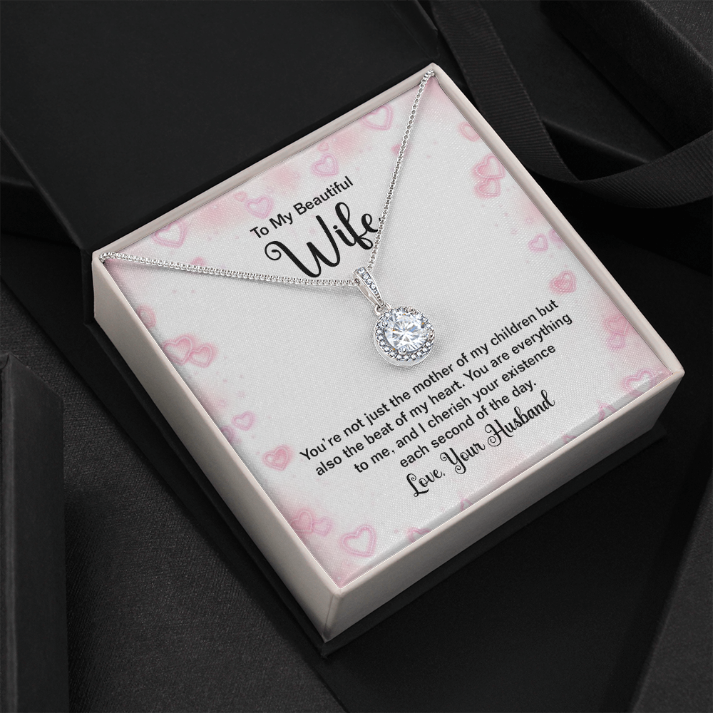 To My Beautiful Wife You're Not Just Thhe Mother of My Children Eternal Union Necklace-Express Your Love Gifts