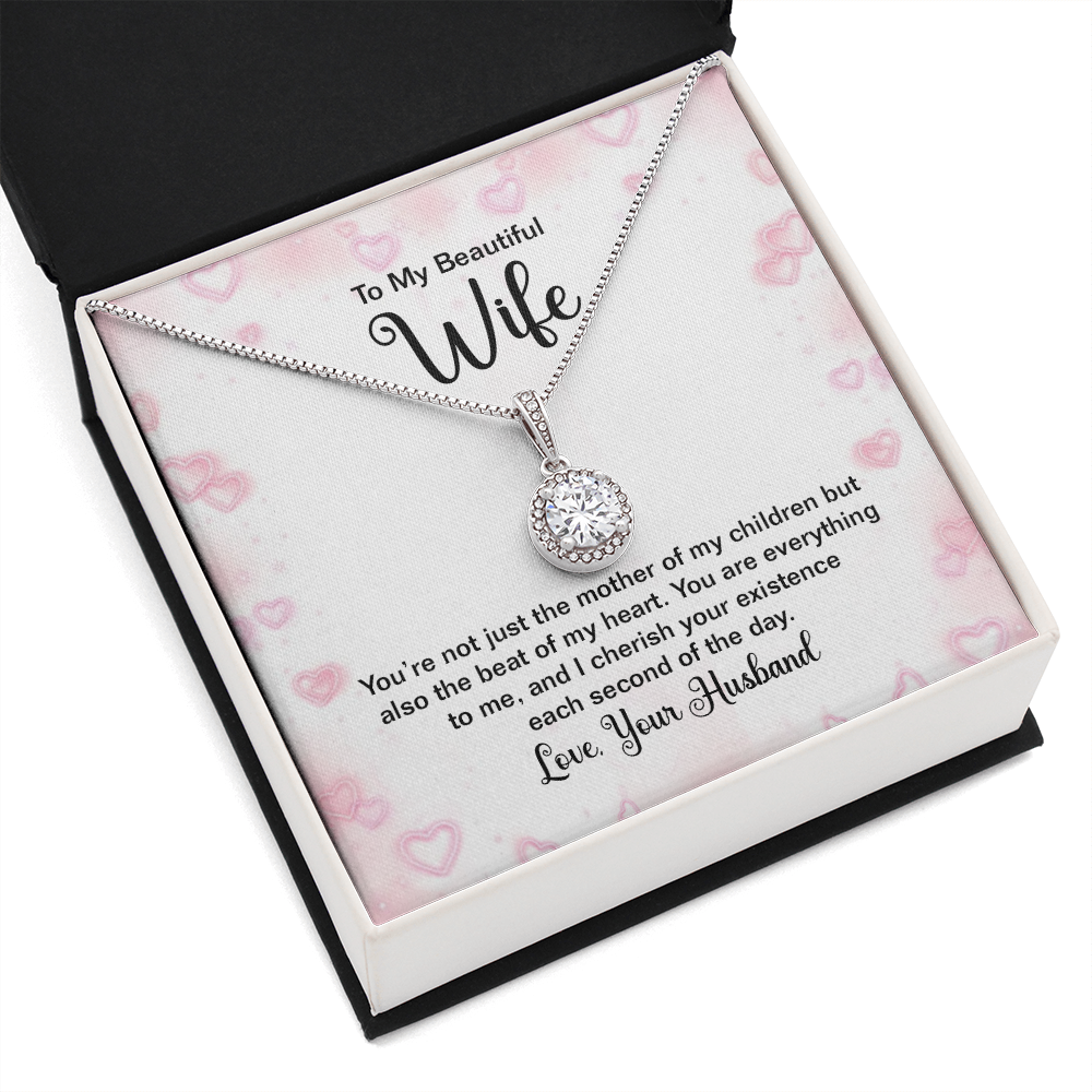 To My Beautiful Wife You're Not Just Thhe Mother of My Children Eternal Union Necklace-Express Your Love Gifts