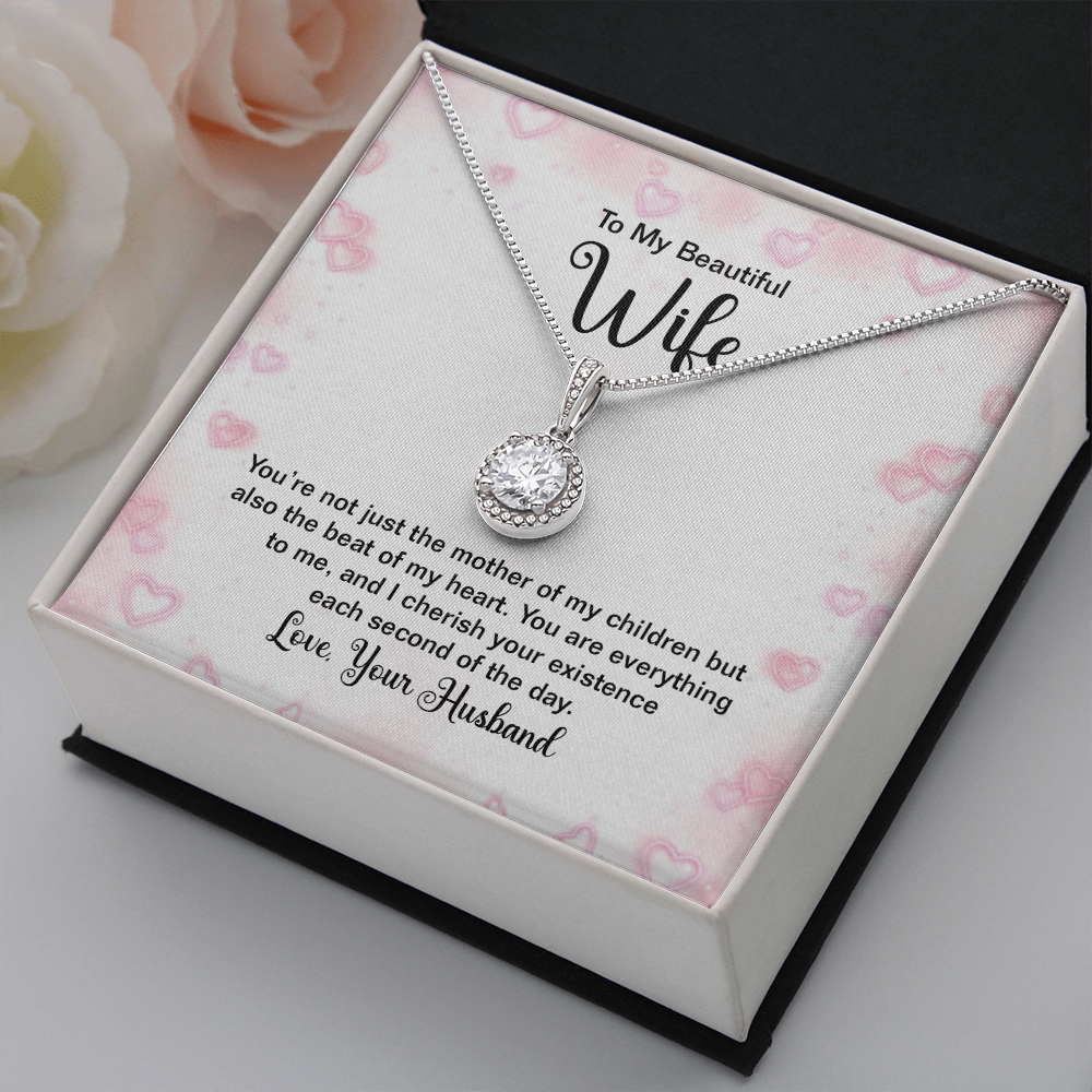 To My Beautiful Wife You're Not Just Thhe Mother of My Children Eternal Union Necklace-Express Your Love Gifts