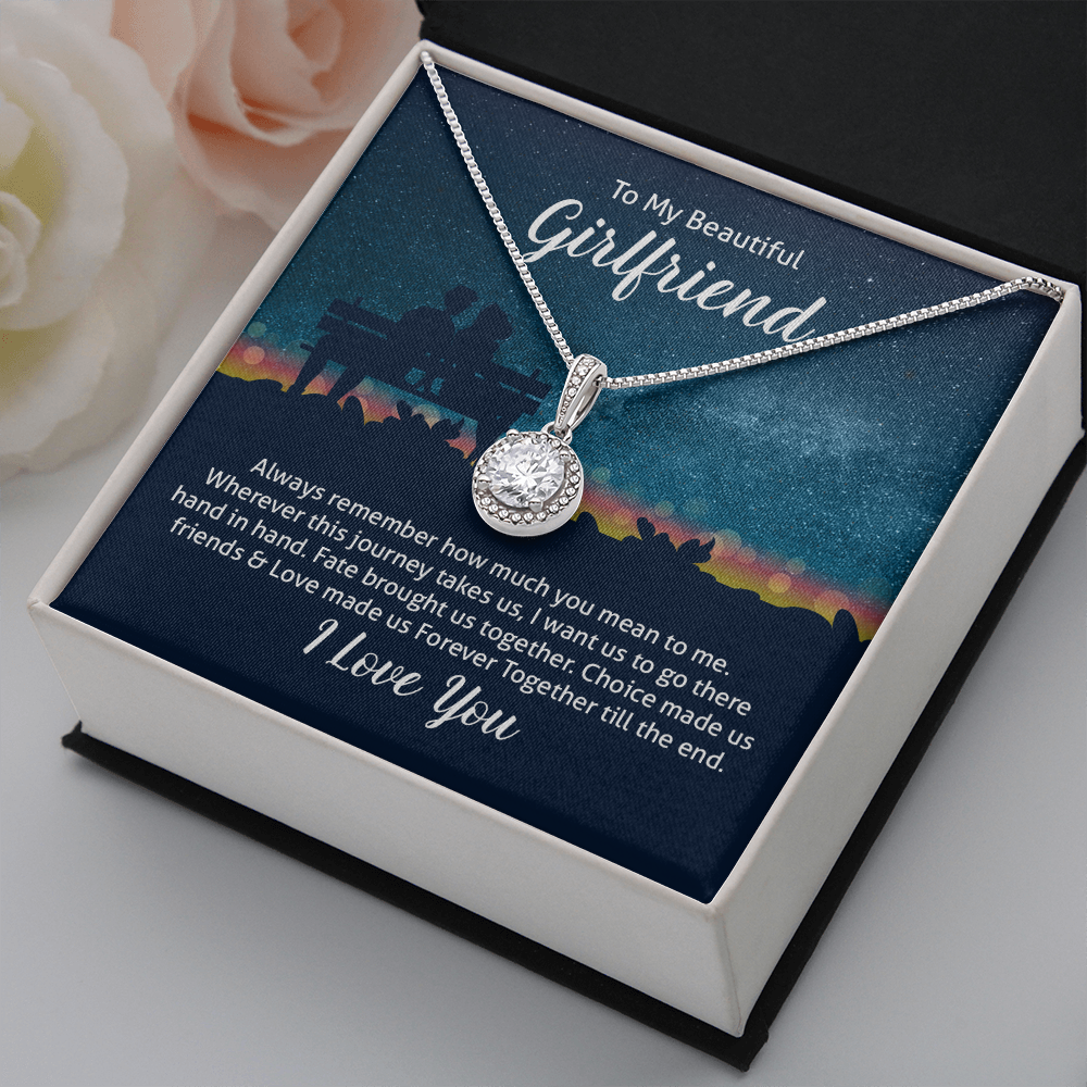 To My Beautiful Wife Always Remember How Much You Mean to Me Eternal Union Necklace-Express Your Love Gifts
