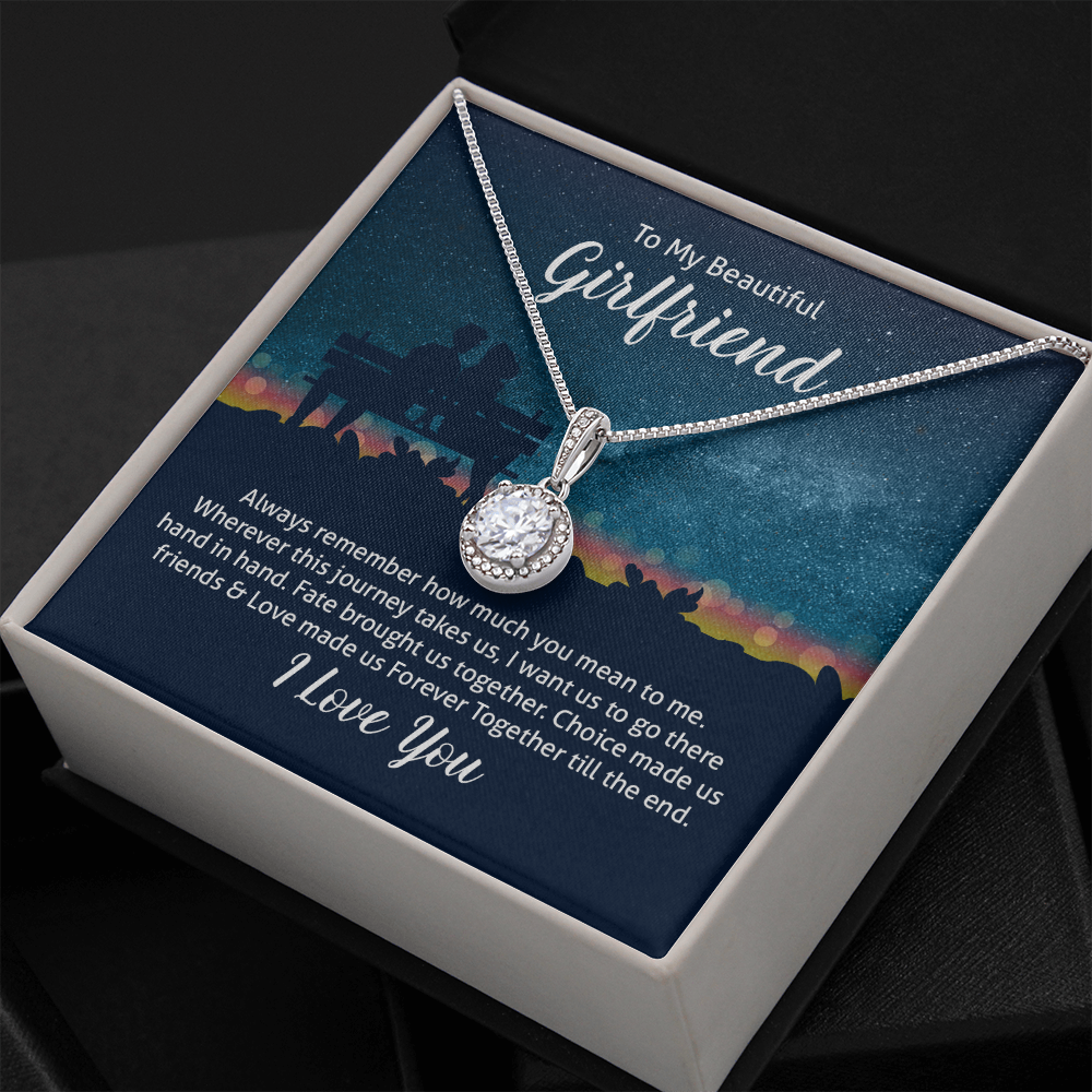 To My Beautiful Wife Always Remember How Much You Mean to Me Eternal Union Necklace-Express Your Love Gifts