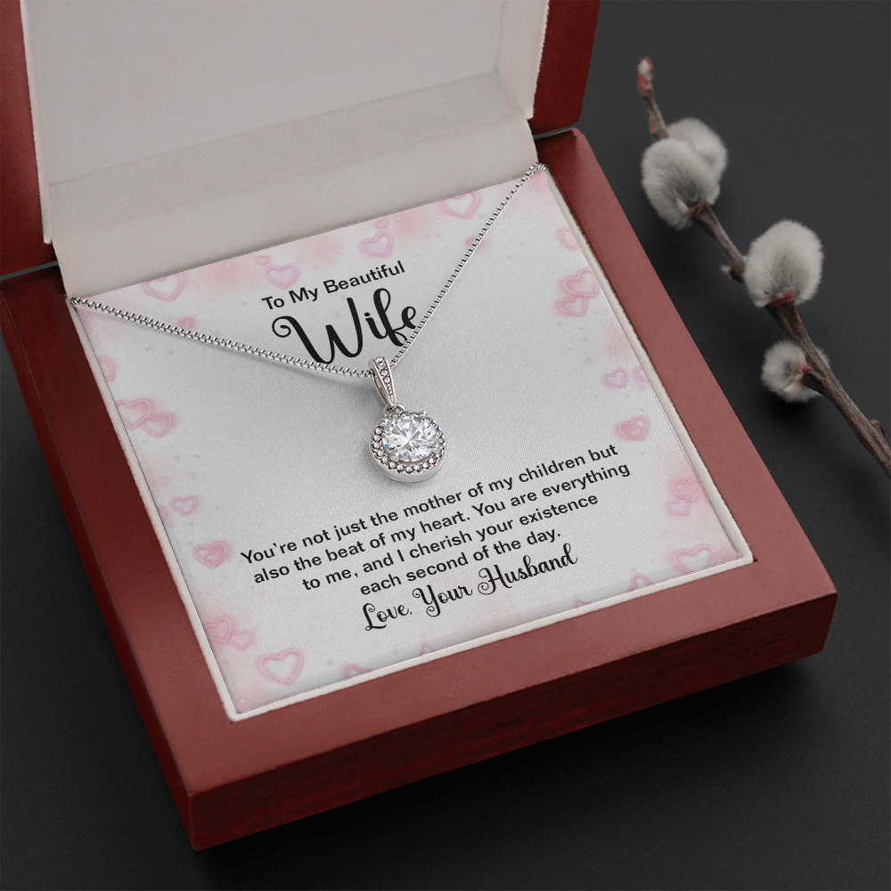 To My Beautiful Wife You're Not Just Thhe Mother of My Children Eternal Union Necklace-Express Your Love Gifts
