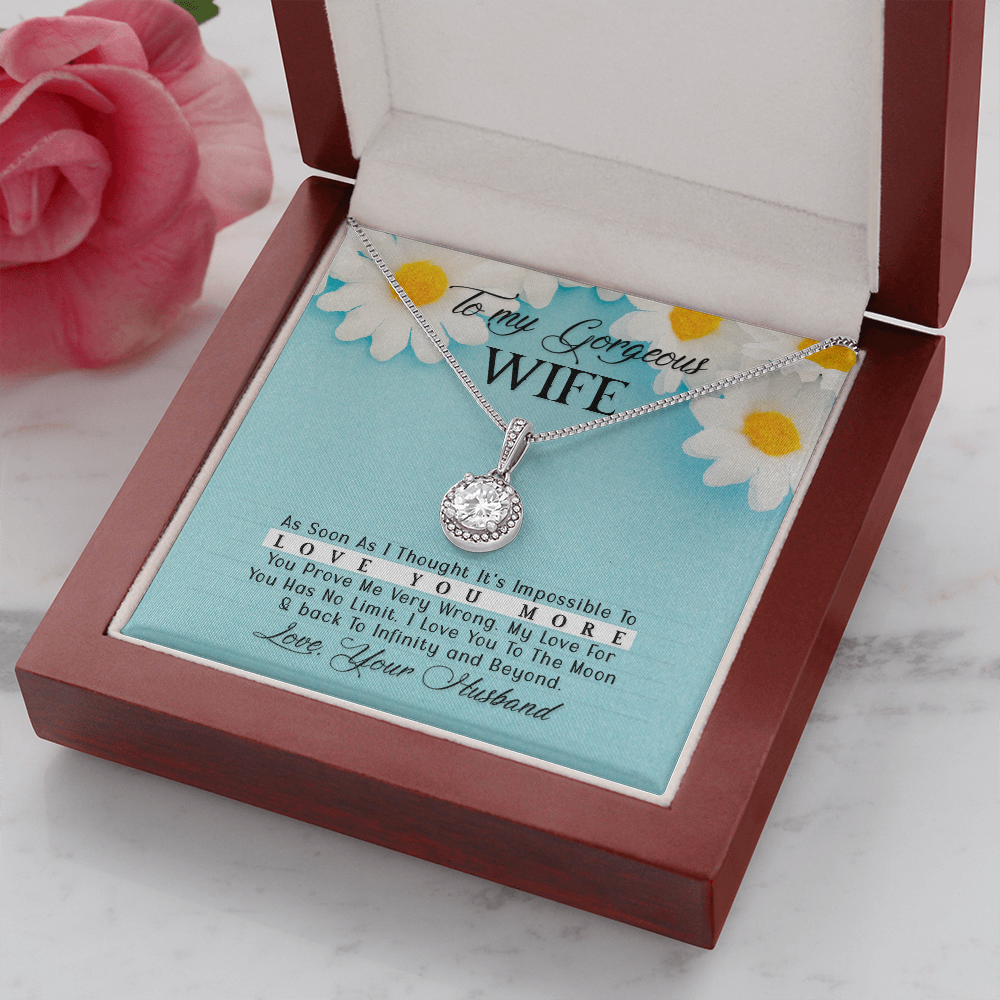 To My Gorgeous Wife As Soon As I Thought Eternal Union Necklace-Express Your Love Gifts