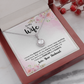 To My Wife I Know The Distance is Hard Eternal Union Necklace-Express Your Love Gifts