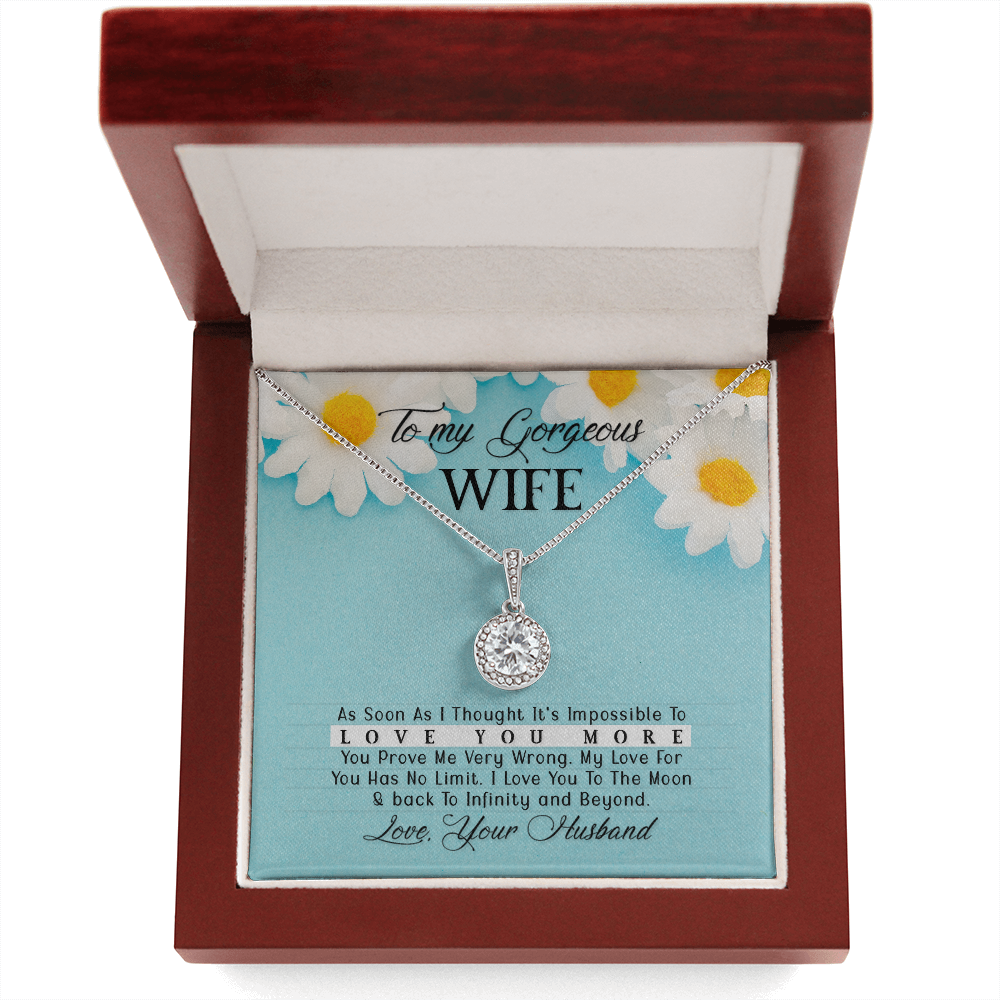 To My Gorgeous Wife As Soon As I Thought Eternal Union Necklace-Express Your Love Gifts