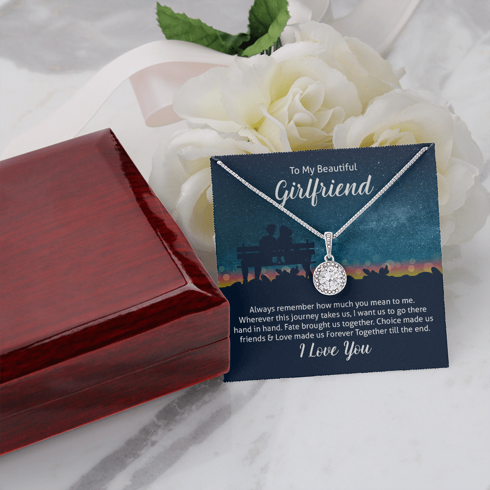 To My Beautiful Wife Always Remember How Much You Mean to Me Eternal Union Necklace-Express Your Love Gifts