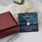 To My Beautiful Wife Always Remember How Much You Mean to Me Eternal Union Necklace-Express Your Love Gifts