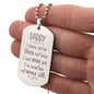 I Know You Have Loved Engraved Dog Tag Necklace Stainless Steel or 18k Gold w 24" Chain-Express Your Love Gifts