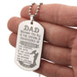 Wishing You All Engraved Dog Tag Necklace Stainless Steel or 18k Gold w 24" Chain-Express Your Love Gifts