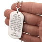 A Touch Grey Engraved Dog Tag Necklace Stainless Steel or 18k Gold w 24" Chain-Express Your Love Gifts