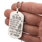 No Matter Where Life Takes Me Engraved Dog Tag Necklace Stainless Steel or 18k Gold w 24" Chain-Express Your Love Gifts