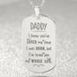 I Know You Have Loved Engraved Dog Tag Necklace Stainless Steel or 18k Gold w 24" Chain-Express Your Love Gifts