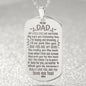 My Little Eyes Are Watching Engraved Dog Tag Necklace Stainless Steel or 18k Gold w 24" Chain-Express Your Love Gifts