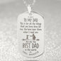 This is For All the Things Engraved Dog Tag Necklace Stainless Steel or 18k Gold w 24" Chain-Express Your Love Gifts