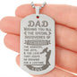 Wishing You All Engraved Dog Tag Necklace Stainless Steel or 18k Gold w 24" Chain-Express Your Love Gifts