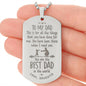This is For All the Things Engraved Dog Tag Necklace Stainless Steel or 18k Gold w 24" Chain-Express Your Love Gifts
