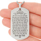 My Little Eyes Are Watching Engraved Dog Tag Necklace Stainless Steel or 18k Gold w 24" Chain-Express Your Love Gifts