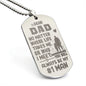 No Matter Where Life Takes Me Engraved Dog Tag Necklace Stainless Steel or 18k Gold w 24" Chain-Express Your Love Gifts