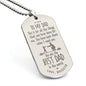 This is For All the Things Engraved Dog Tag Necklace Stainless Steel or 18k Gold w 24" Chain-Express Your Love Gifts
