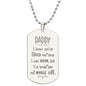 I Know You Have Loved Engraved Dog Tag Necklace Stainless Steel or 18k Gold w 24" Chain-Express Your Love Gifts