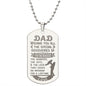 Wishing You All Engraved Dog Tag Necklace Stainless Steel or 18k Gold w 24" Chain-Express Your Love Gifts