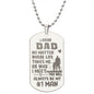 No Matter Where Life Takes Me Engraved Dog Tag Necklace Stainless Steel or 18k Gold w 24" Chain-Express Your Love Gifts